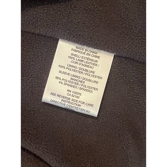 NWT Helmut Lang Hooded Fleece-lined Lamb Leather Jacket, Size P (XS) - Picture 7 of 7